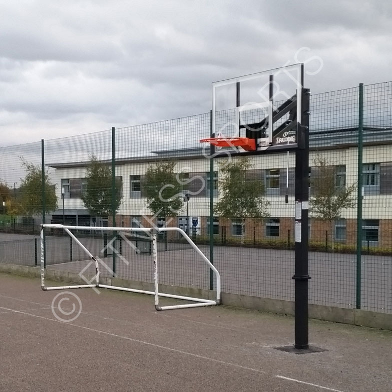 Outdoor Mixed Basketball Football Sports Court Area Design