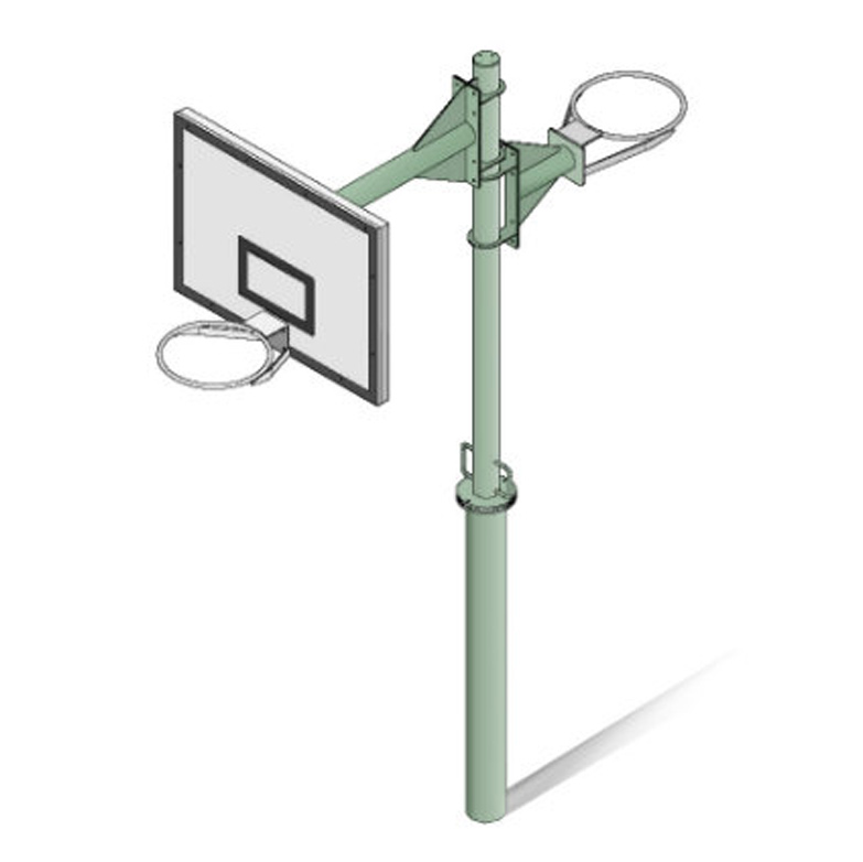 Outdoor Playground Basketball Netball Combination Post Outdoor Playground Basketball Netball Combination Post