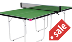 Butterfly Junior 3/4 compact indoor table tennis table.