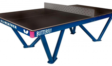 Butterfly 4 player outdoor tennis table.