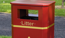 Steel Public Waste Litter Bins