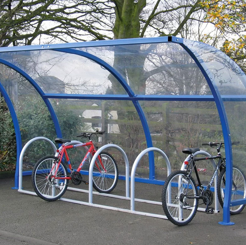 Enclosed Canopy Bicycle Shelter