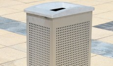 Conti maddison stainless steel litter bin.