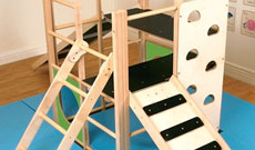 Folding PE activity junior climbing frame.