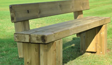 Modern Wooden Seating Bench