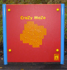 Crazy Maze Playground Activity Panel