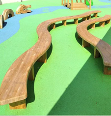 Outdoor Playground Modular Bench Seating Outdoor Playground Modular Bench Seating