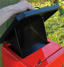 Sealed Top Steel Dog Waste Bin