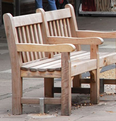 Playground seating is permanent fitting