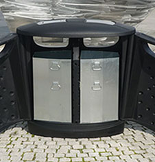 PVC Double Capacity Litter Bin