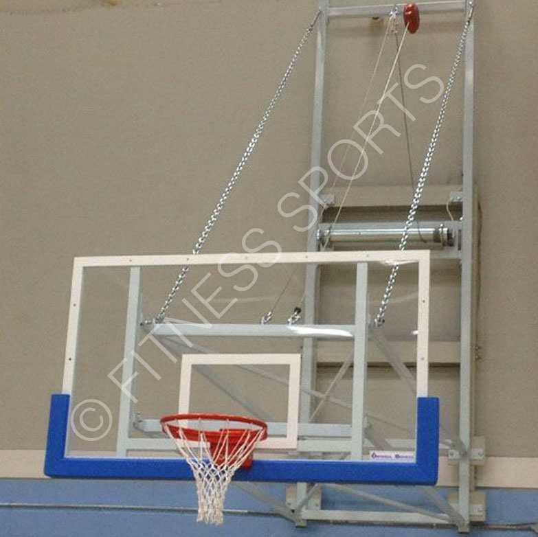 Wall Folding Electric Basketball Goal