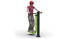 Outdoor Fitness Steel Leg Slalom