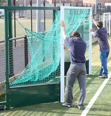 Fence Folding Hockey Goals