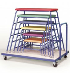 PE matting storage trolleys