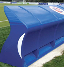 Outdoor pitch weather shelter