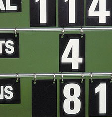 Bespoke and standard cricket scoreboards