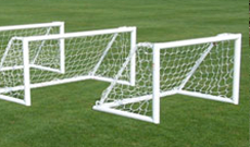 Training & coaching football goalposts.