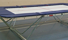 Schools standard GM gymnastic trampoline.