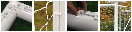 Complete goal posts for commercial school use