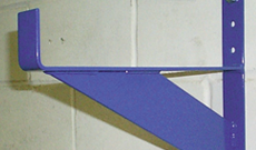 Wall mounted goal storage brackets 