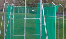 Throwing hammer safety cage netting.