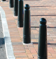 Heavy Duty Cast Iron Pedestrian Bollard Post