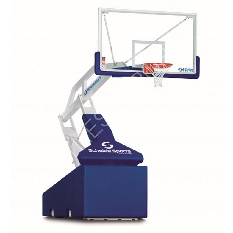 The LED Scoring Indoor Basketball Hoop - Hammacher Schlemmer