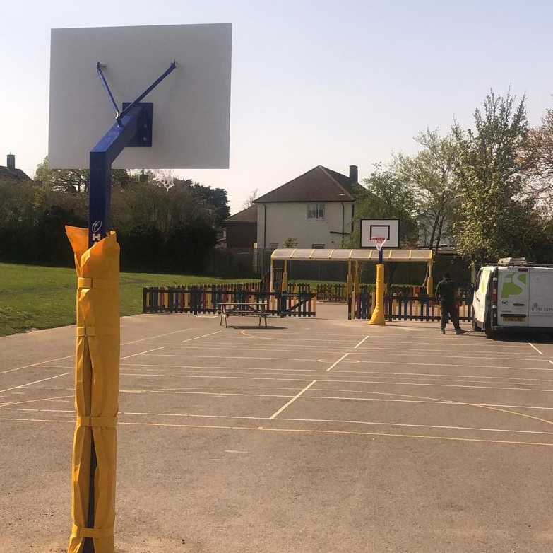 Outdoor Basketball Goal Installation Outdoor Basketball Goal Installation