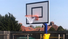 Outdoor Basketball Goal Installation