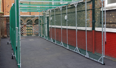 Concertina Cricket Cage Net Installation