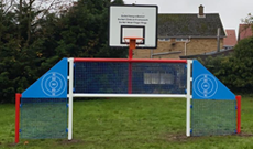 Outdoor Steel Playground Mini Goal Installation