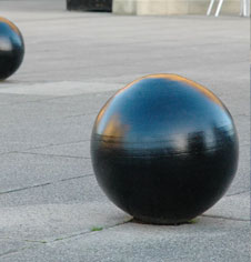 Cast Iron Spherical Street Bal Bollard