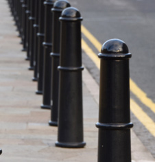 Cast Iron Pedestrian City Bollard Post