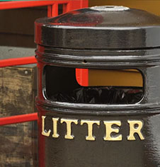 Cast Iron Litter Bins