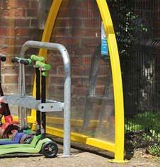 Steel Floor Mounted Cycle Stands
