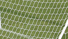 Junior 6.4m x 2.1m match replacement goal netting.