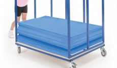 Gym mat trolleys