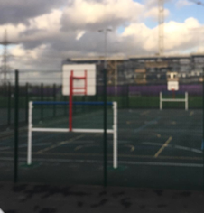 Playground MUGA goal areas