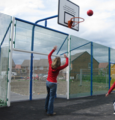 Steel anti vandal playground sports