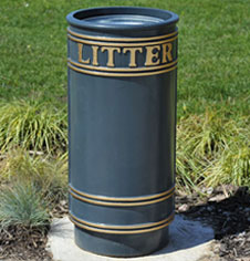 Open Cast Iron Public Litter Bin