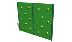 Outdoor adventure trail steel fixed climbing walls.