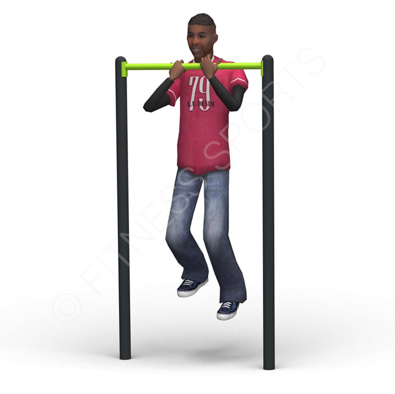 Outdoor Fitness Single Chin Up Bars