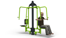 Outdoor Gymnasium Twin Push Up