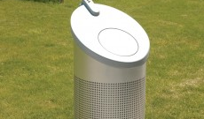 Conti bourbon stainless steel litter bin.