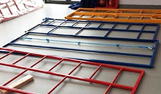 Wall climbing frame parts