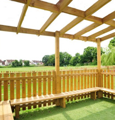 Double Upton Playground Rain Shelter