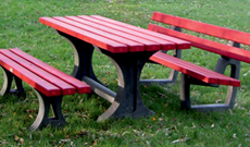 Steel Park Bench