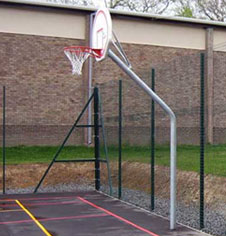 Basketball post ground sleeve