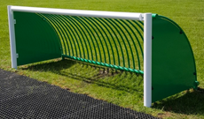 Outdoor & indoor five a side football goalposts.