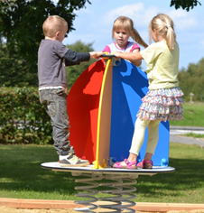 Playground Seesaw installation